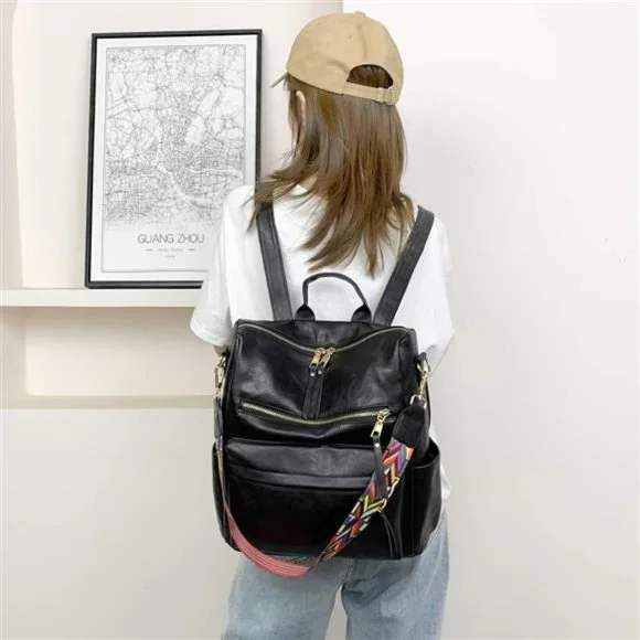 Women's Fashion Backpack -Multipurpose Design - conversion handbag backpack - Picture 5 of 6